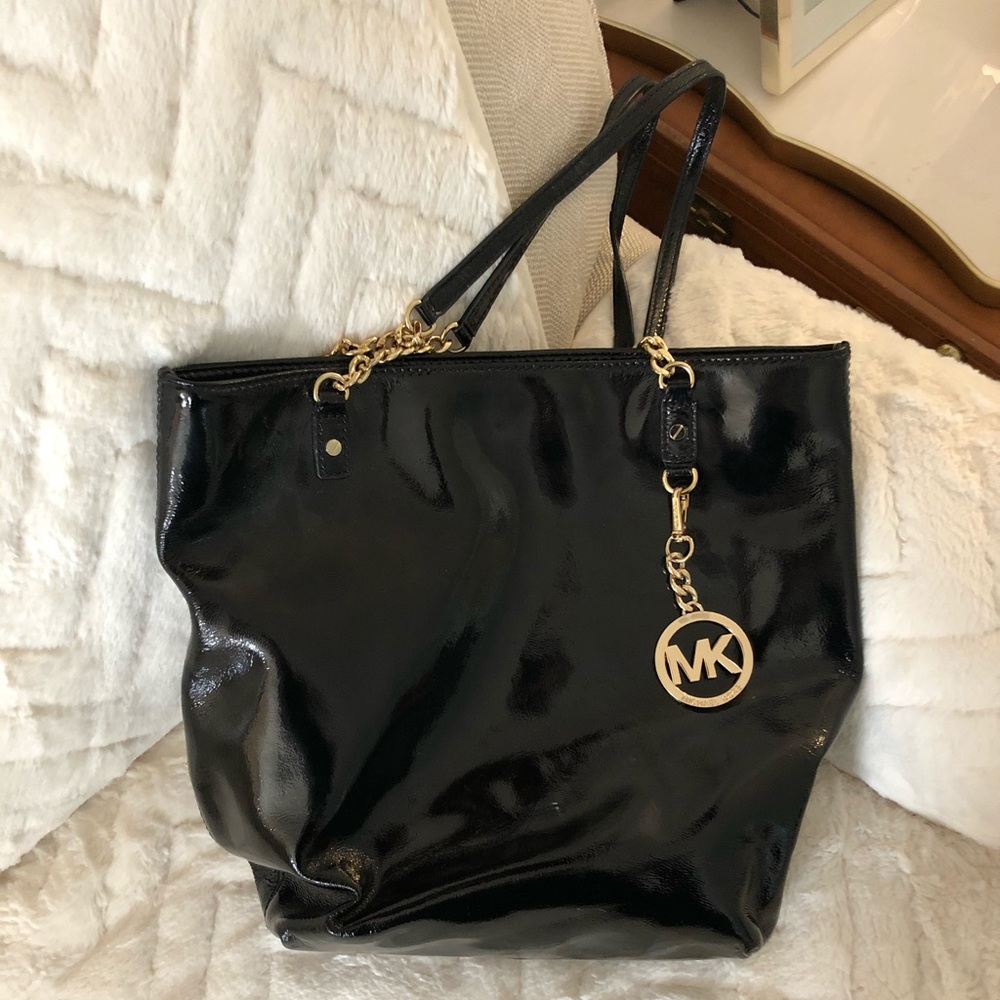 Michael Kors Black Patent Leather Bag
